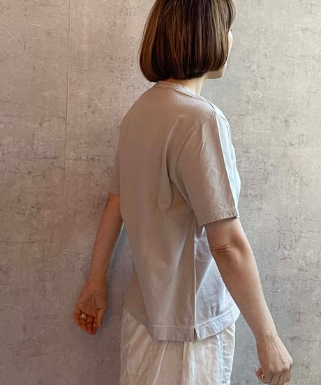 FABRIQUE en planète terre 　251−011　ワイドベーシック半袖TEE　LIGHT GREY