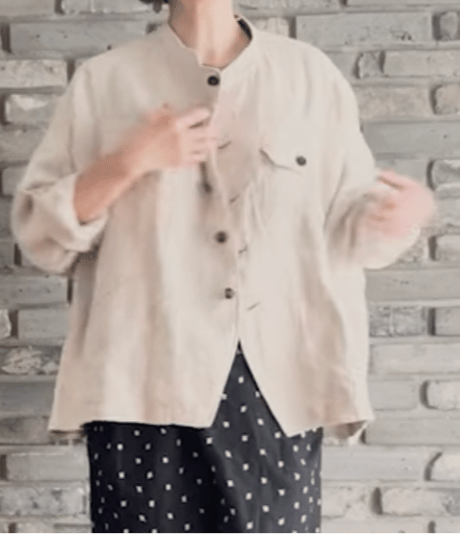2025SS DU TANGO  DA-0151　コロニアルジャケット　LINEN BEIGE