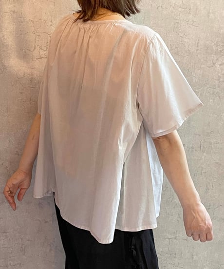 made in Japan   FABRIQUE en planète terre　261-115　ローン七分袖トップス　グレージュ