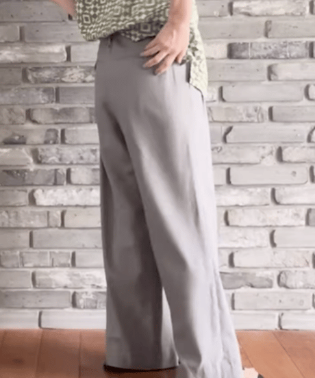 2025SS DU TANGO  DP-0351　サマーウールドロストパンツ　２カラーLIGHTGREY/NAVY