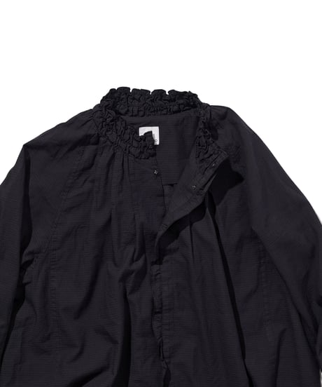 DS-0263　ネックシャーリングシャツ　NAVY