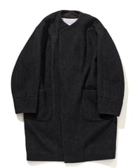 DA-0363　シャギーコクーンコート　TOPCHARCOAL