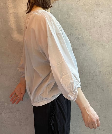 made in Japan   FABRIQUE en planète terre　261-115　ローン7 分袖トップス　グレージュ