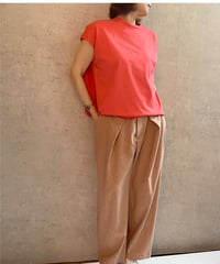 MANON SPSH-036　　切り替え異素材プルオーバー　ORANGE