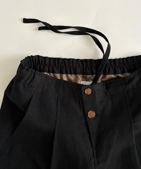 DU TANGO DP-0154 ウールリネンドロストリングパンツ　BEIGE / DARK NAVYの２カラー