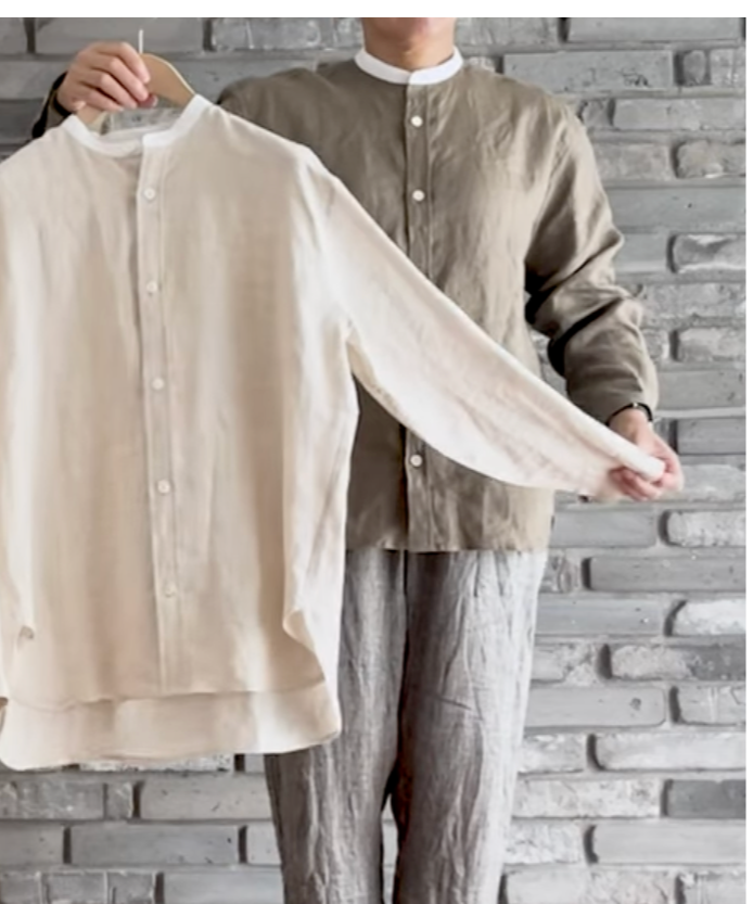 2025SS tannossa TS-0251 リネンクレリックシャツ MOCA | Le8è