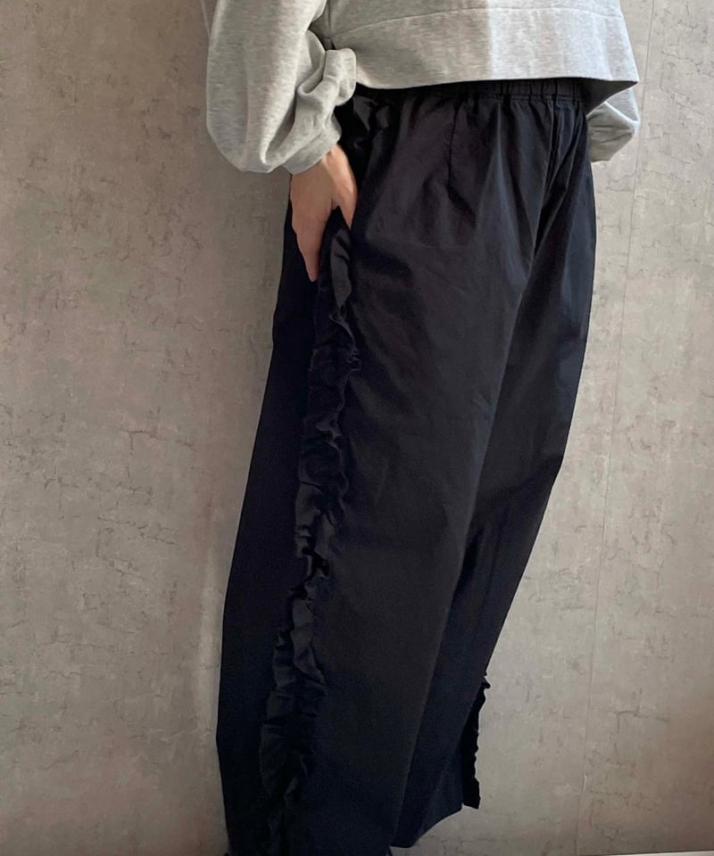 Gauze# G1025 ビビアンパンツ マットブラック | Le8ème ルイチェム