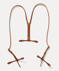 2025SS DU TANGO DG-0141　レザーサスペンダー　TANBROWN /BLACK
