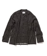 DS-0463　ベルプリントシャツ　 BLACK
