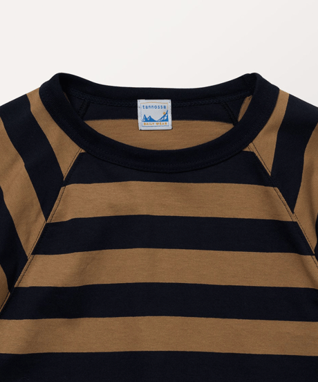 TC-0661　ボーダーラグランTEE　Bage✖️Navy /Grey✖️Navy