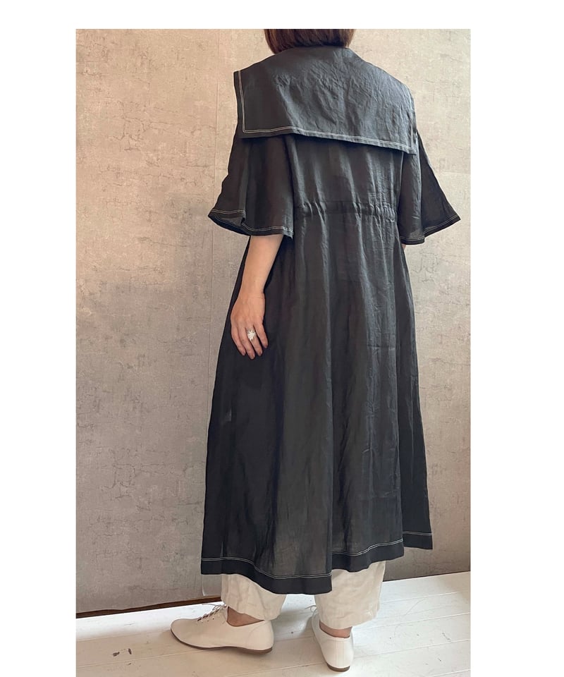ROBE de PEAU R296 セーラーカラーワンピース BLACK | Le8ème ル