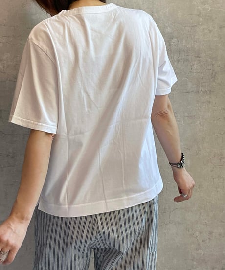 made in Japan   FABRIQUE en planète terre 　251−013　WIDE BASIC SHORT SLEEVE TEE　WHITE