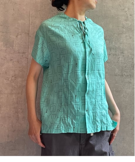 PINORE ジラフプリント ブラウス シャツ シフリー刺繍ブラウス（シャツ/ブラウス）｜MOTO（モト）の