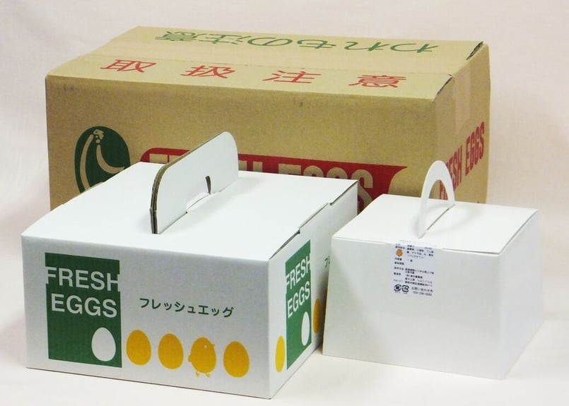 初卵mix150個（SとM S）¥5,000※② 32 美黄卵さくら40個とたまごシフォンセット | たまごでしあわせ