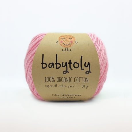 Babytoly Organic cotton yarns -  CANDY PINK（毛糸）