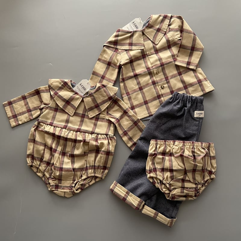 LOIR paris チェックシャツ 24m