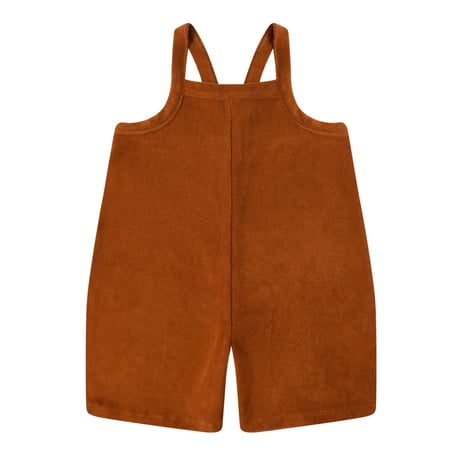 Organic zoo -  Terracotta Terry Cropped Dungarees