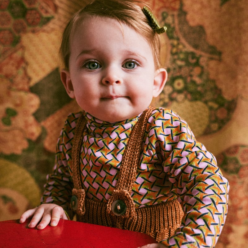 misha&puff 可愛らしかっ Baby Rib Longies 12-18m
