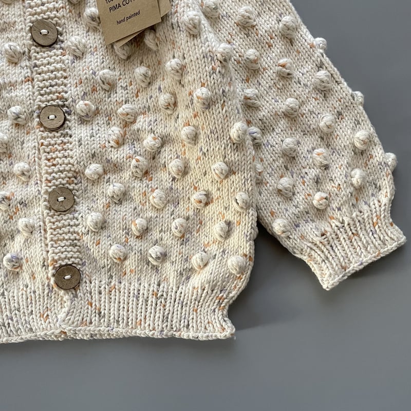 Babytoly popcorn cardigan