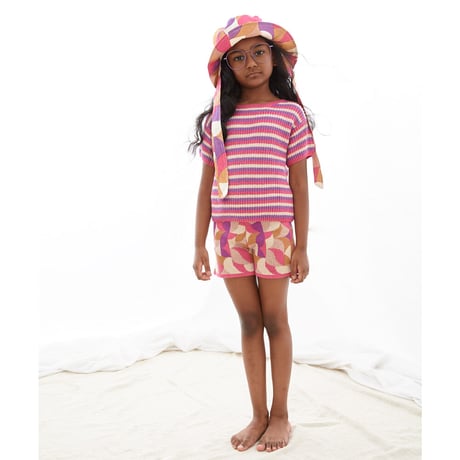 Oeuf NYC（2Y-7Y）- Knit short set