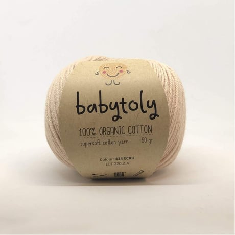 Babytoly Organic cotton yarns - ECRU（毛糸）