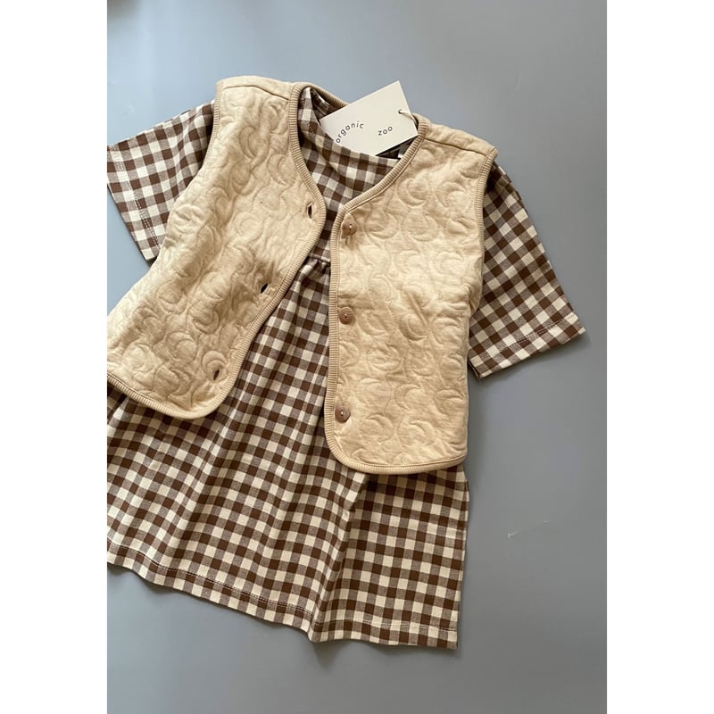 残り1点（3-4Y）Organic zoo - Gingham Gather Dress |