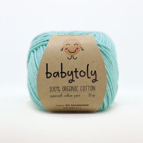 Babytoly Organic cotton yarns - AQUAMARINE（毛糸）