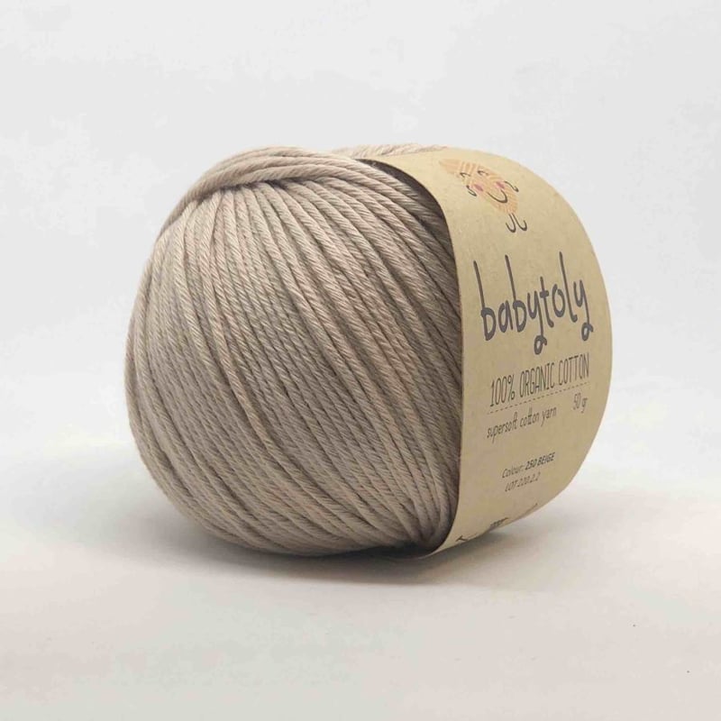 Babytoly Organic cotton yarns - BEIGE（毛糸） | Sun...