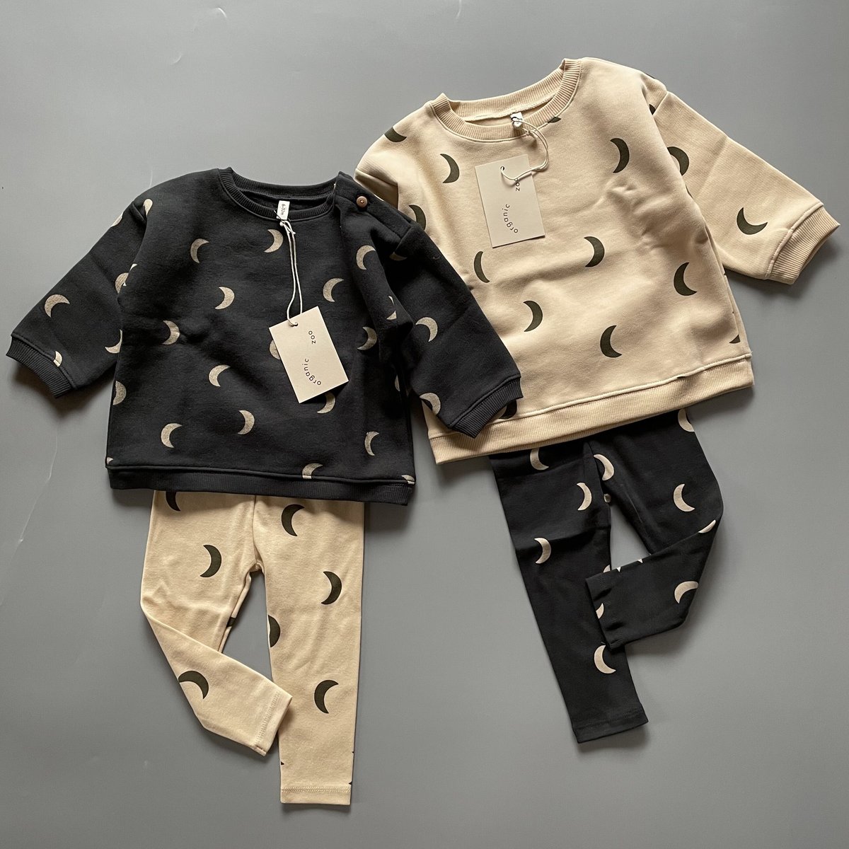 残り1点（3-4Y）Organic zoo - Charcoal Midnight Leggi...