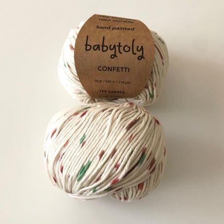 Babytoly Organic Pima cotton yarns - Confetti Tea Garden（毛糸）