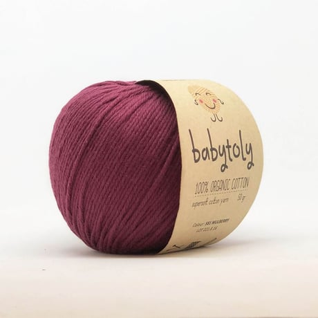 Babytoly Organic cotton yarns - MULBERRY（毛糸）