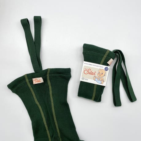 残り1点（3-4Y）SILLY SILAS - footless tights - DARK FOREST GREEN