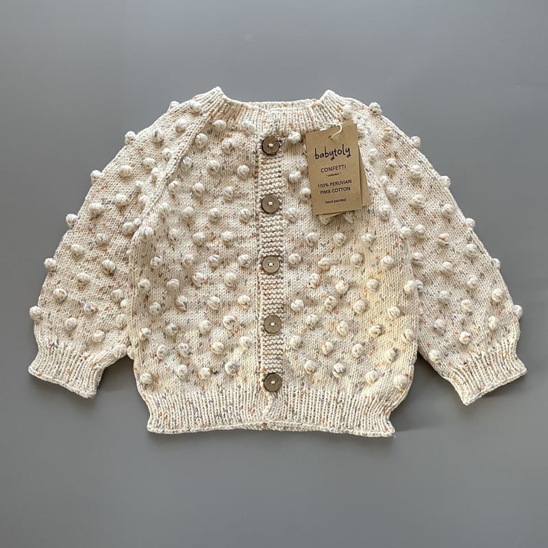 Babytoly popcorn cardigan