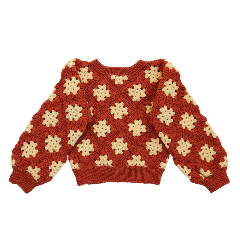 残り1点（6-8Y）Kalinka - Luca Sweater - Pumpkin/Suns 