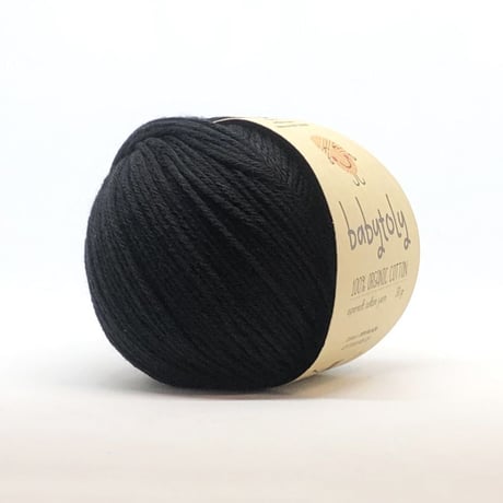 Babytoly Organic cotton yarns - BLACK（毛糸）