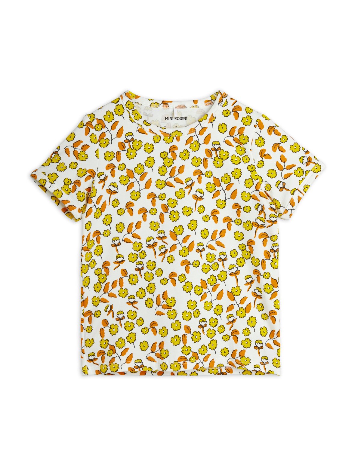 Mini Rodini -FLOWERS AOP SS TEE