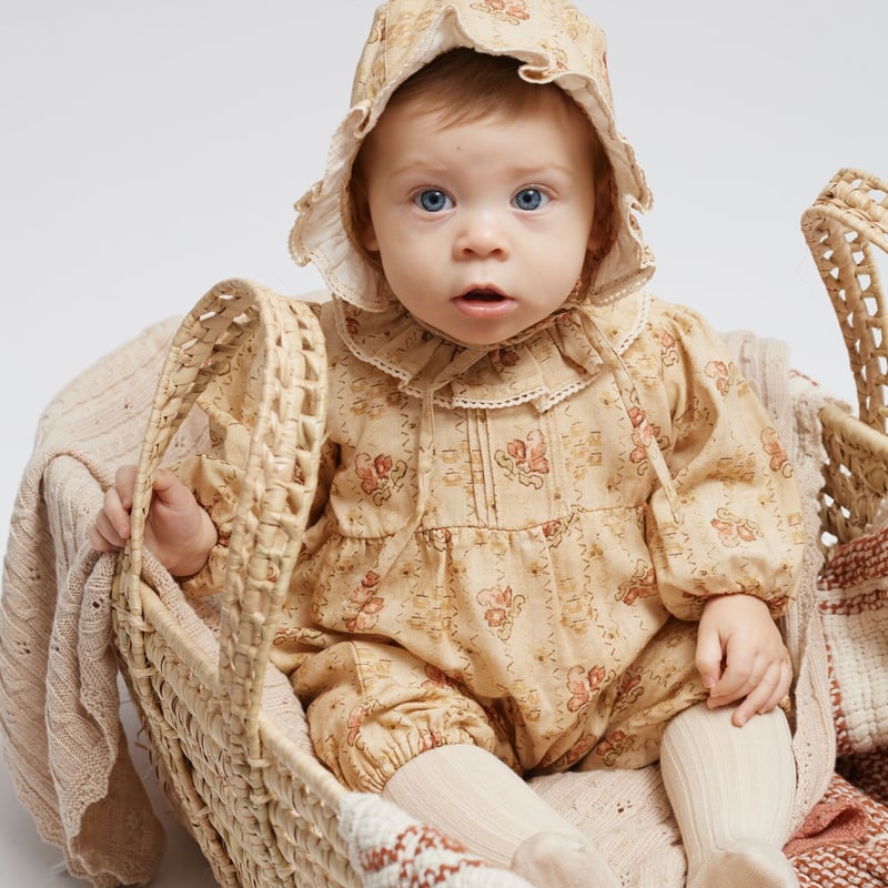 新品 bebe-organic ボアコート 白 Lane Baby Coat Bebe Organic