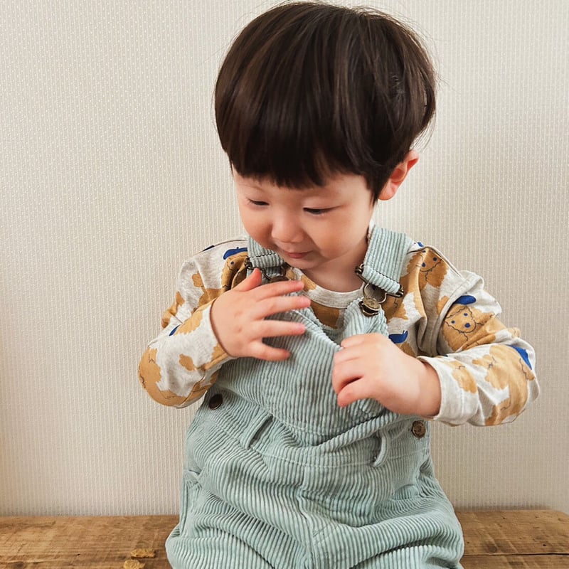 Dotty dungaree - Mint Chunky Cord Dungarees | S