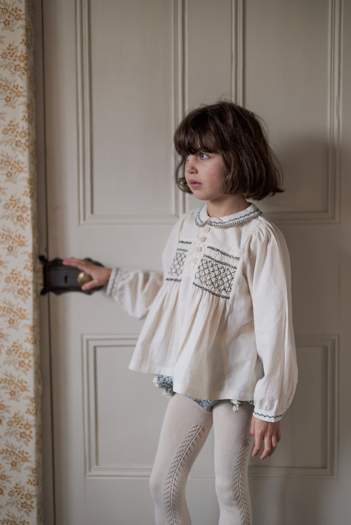 新品little cotton clothes ◆ブラウス&サロペット　3-4y 新品little cotton clothes ◇ブラウス&サロペット 3-4y