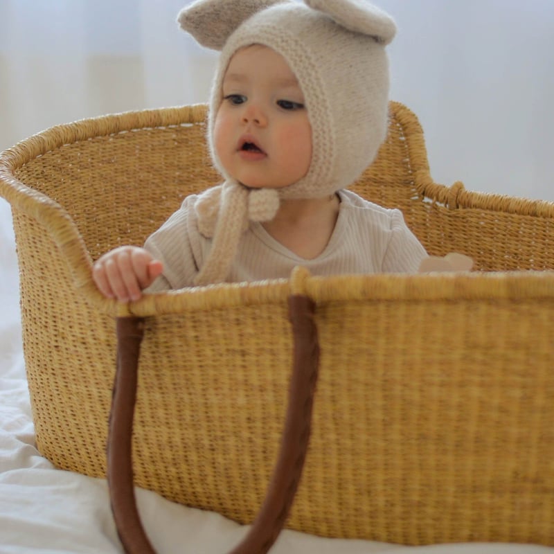 BAMBOLINA - Hello bunny bonnet IVORY | Sunnao s...