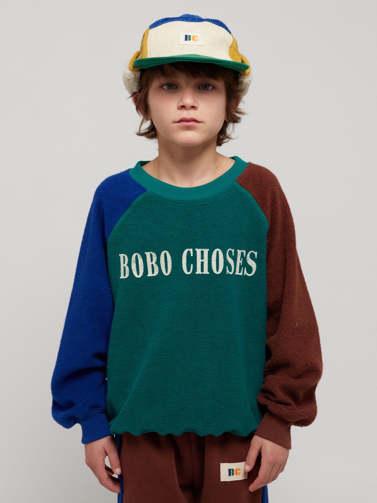 BOBO CHOSES （2Y-7Y）- Color Block sweatshirt | S...