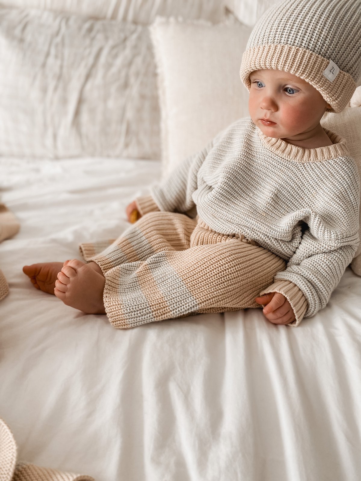 Ziggy Lou - CROPPED PANTS - COAST | Sunnao stor... ziggy lou トップス&ブルマ 6-12m