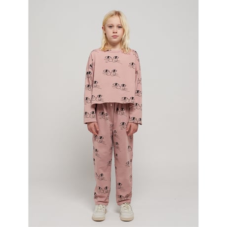 BOBO CHOSES （2Y-7Y）- Smiling Cat all over jogging pants