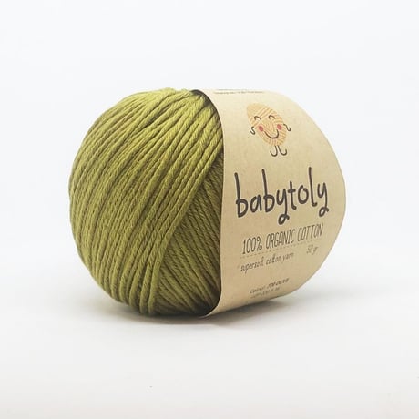 Babytoly Organic cotton yarns - OLIVE（毛糸）