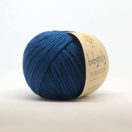 Babytoly Organic cotton yarns - PETROL BLUE（毛糸）