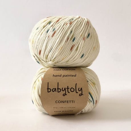 Babytoly Organic Pima cotton yarns - Confetti Four Seasons（毛糸）