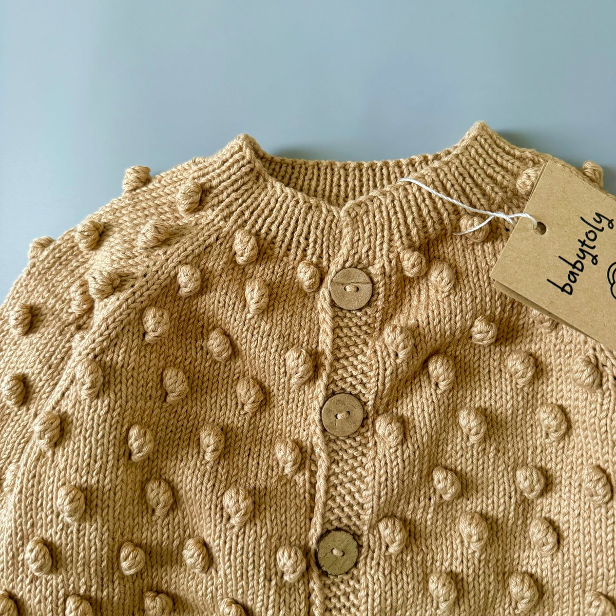 Babytoly - Popcorn Cardigan HONEY | Sunnao stor...