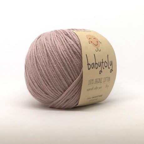 Babytoly Organic cotton yarns - DUSTY ROSE（毛糸）
