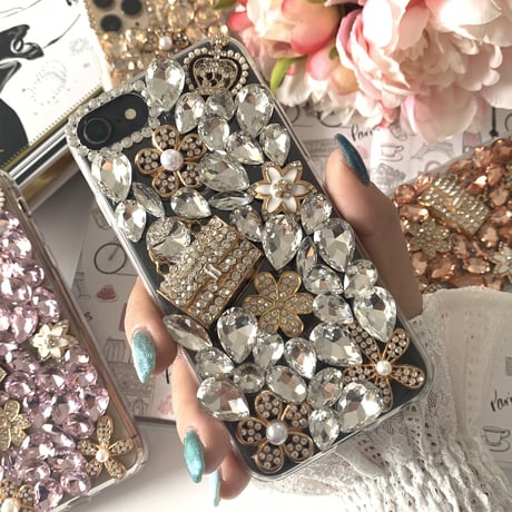 デコ電 🩷🖤🩶 . . deco case🩷† . . #デコ電#デコスマホケース#スマホケース