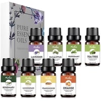 ピュア エッセンシャルオイル Ａセット １００％ピュア 精油 １０ｍｌ×８本入 アロマオイル セット